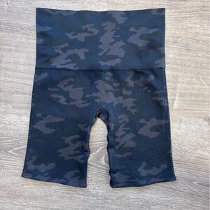 SPANX Black Camo Biker Shorts